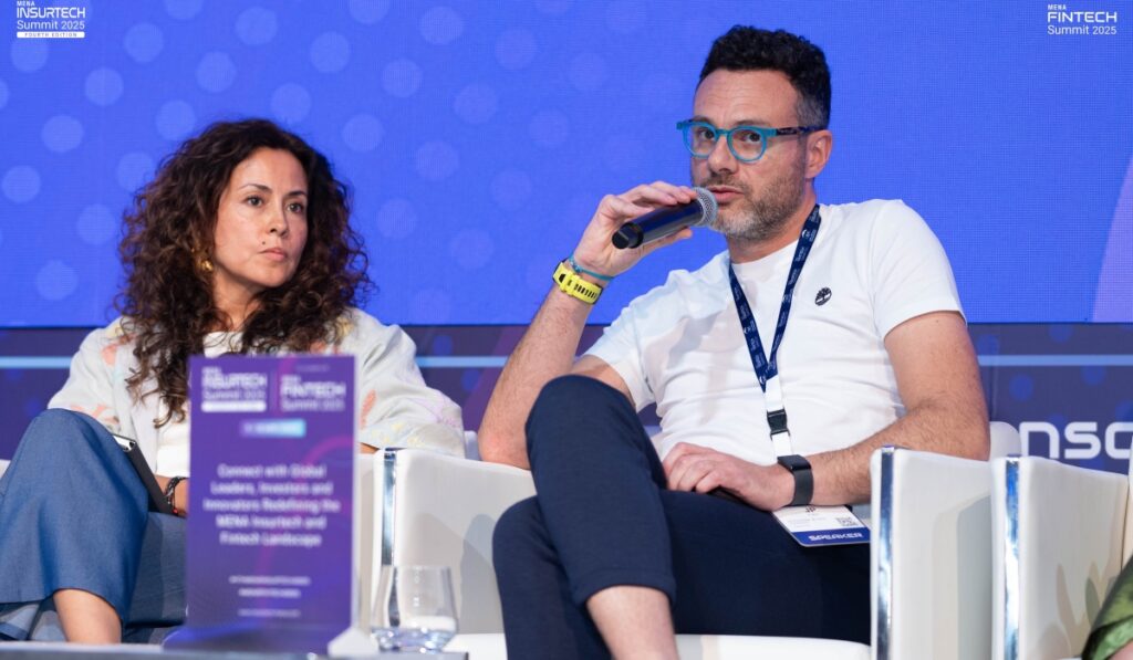 JP Fabr speaks at the ‘MENA InsureTech Summit’ in Doha. Courtesy
